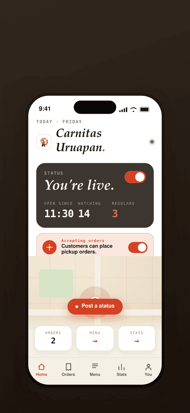 Eatrys vendor app